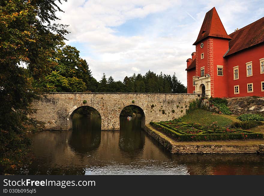 Romantic Red Chateau in the Czech Republic