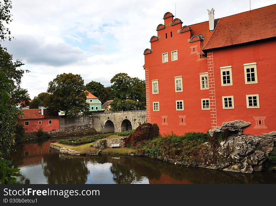 Romantic Red Chateau in the Czech Republic