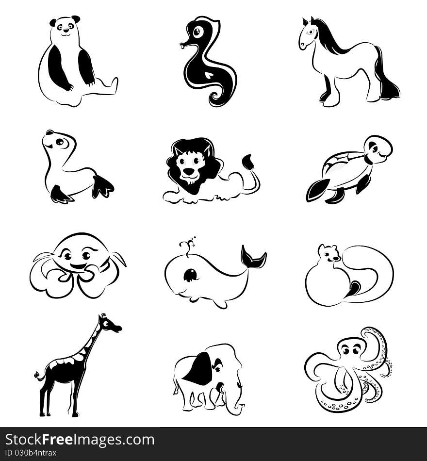 Cartoon animals