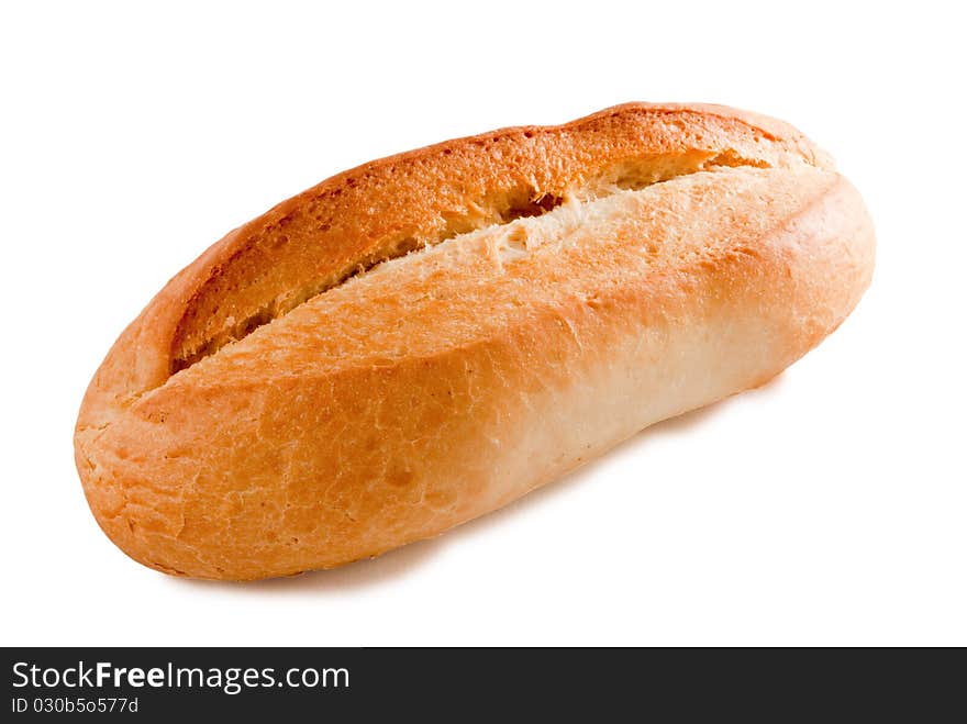 White bread isolated on a white background