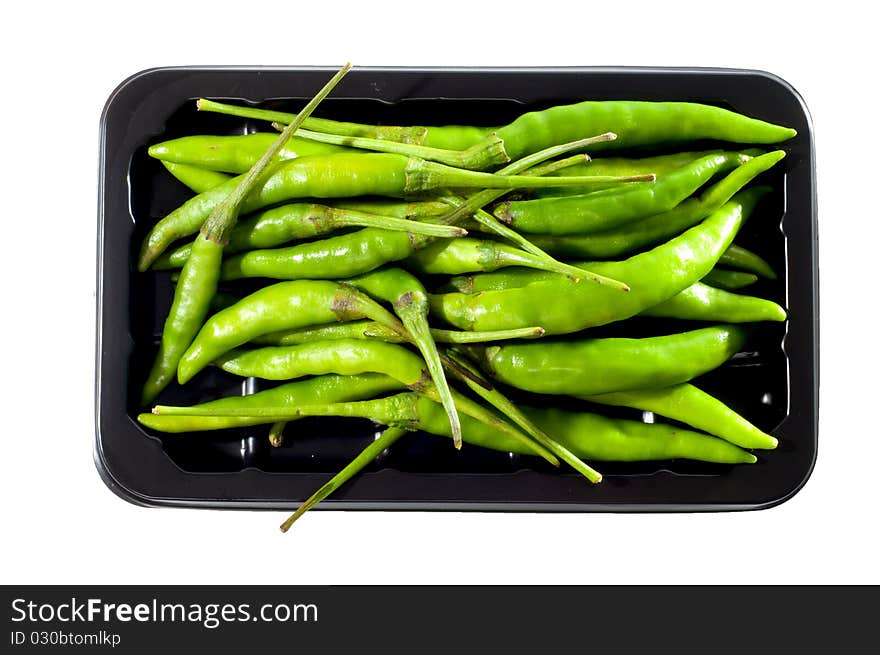 Fresh green chili