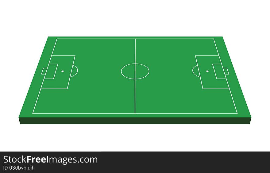 Soccer field 3d