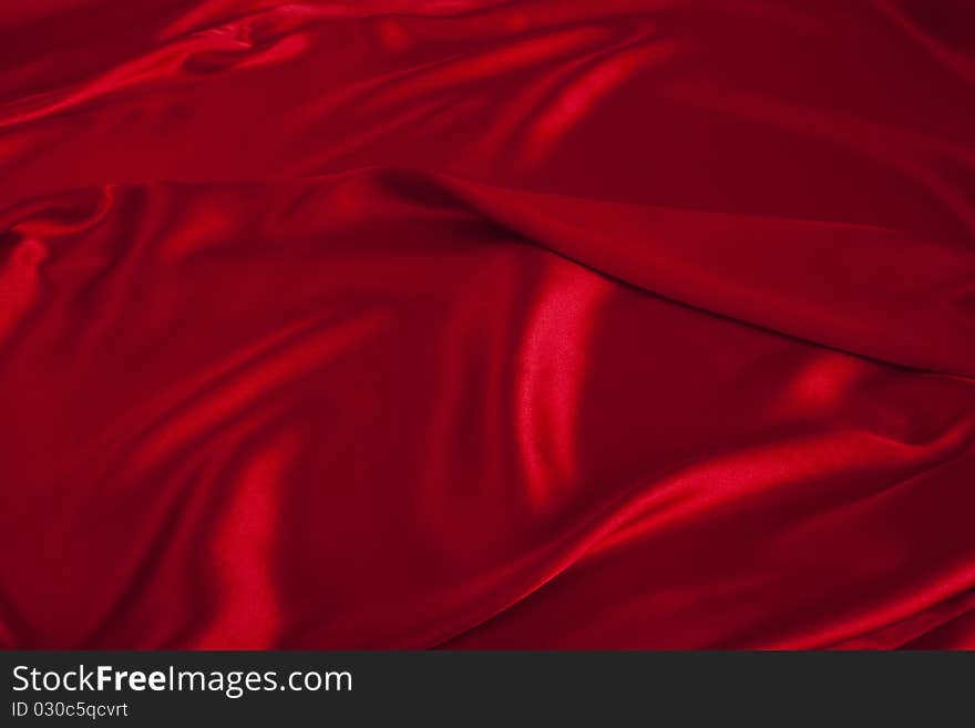 Smooth elegant red silk can use as background