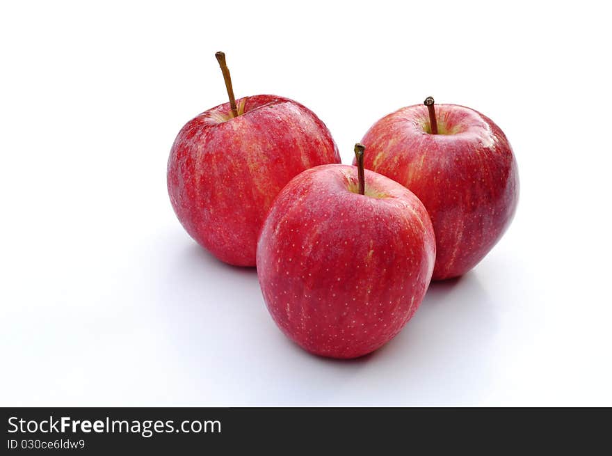 Red Apples isolated on white background