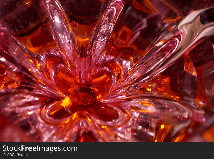 Abstract shiny red glass background. Abstract shiny red glass background