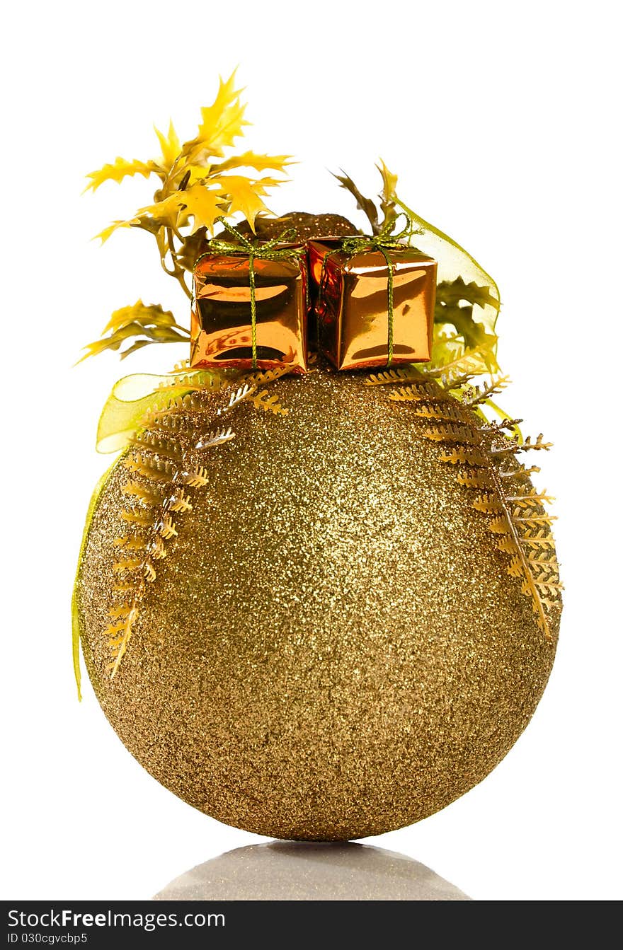 Golden Christmas Bauble