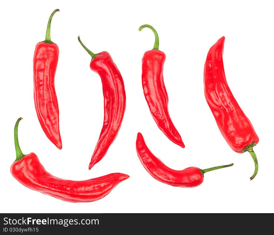 Isolated cayenne on white background