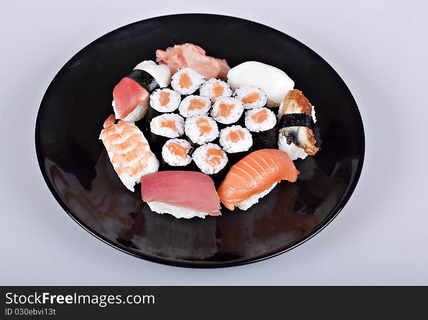 Japan traditional food - diferent sushi