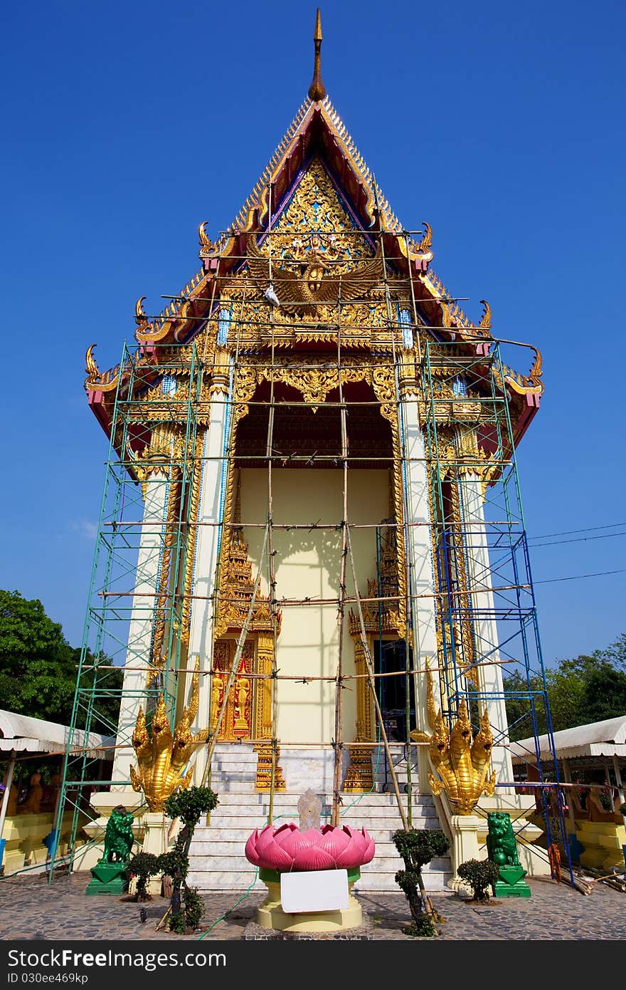 Old Temple Repair in Thailand