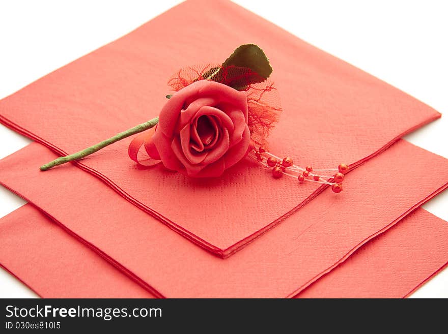 Red Paper Napkin