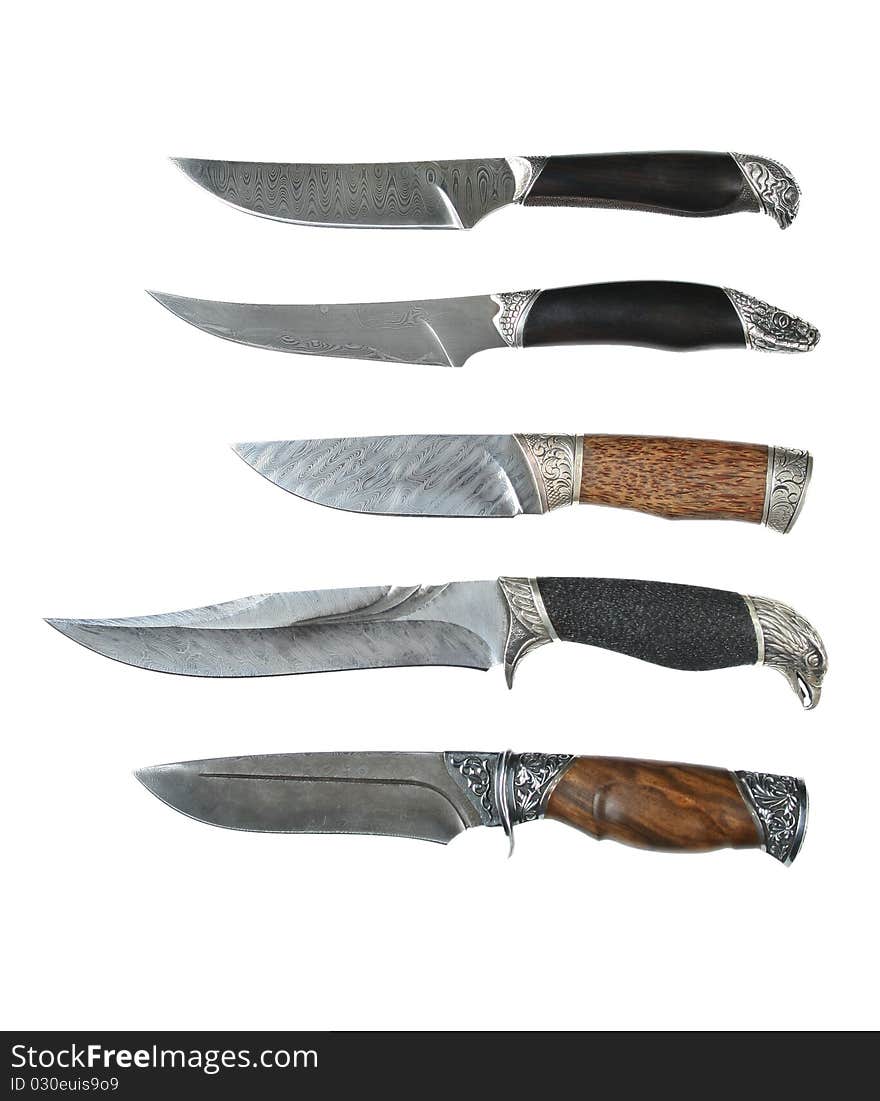 Damask Hunting Knifes