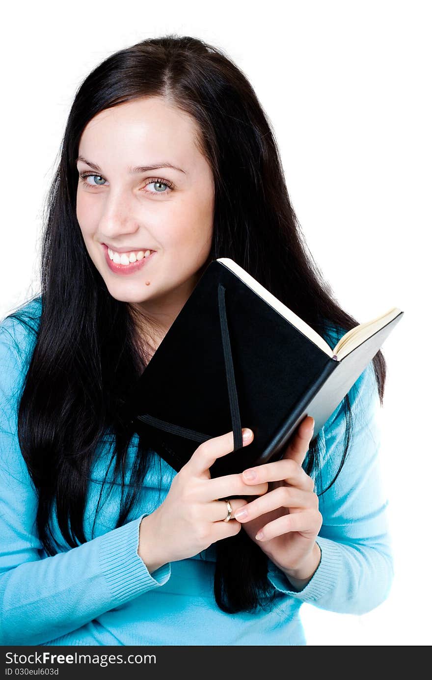 Smiling Girl With A Book