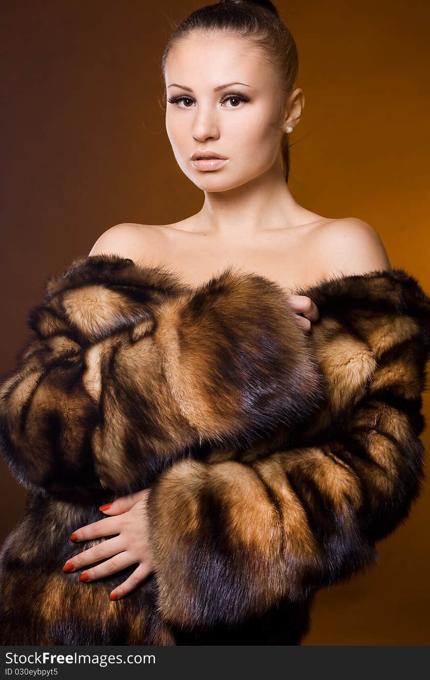 Woman in a fur coat