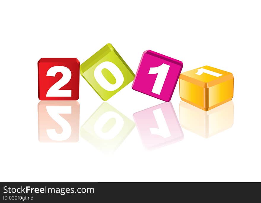 2011 new year in editable  format