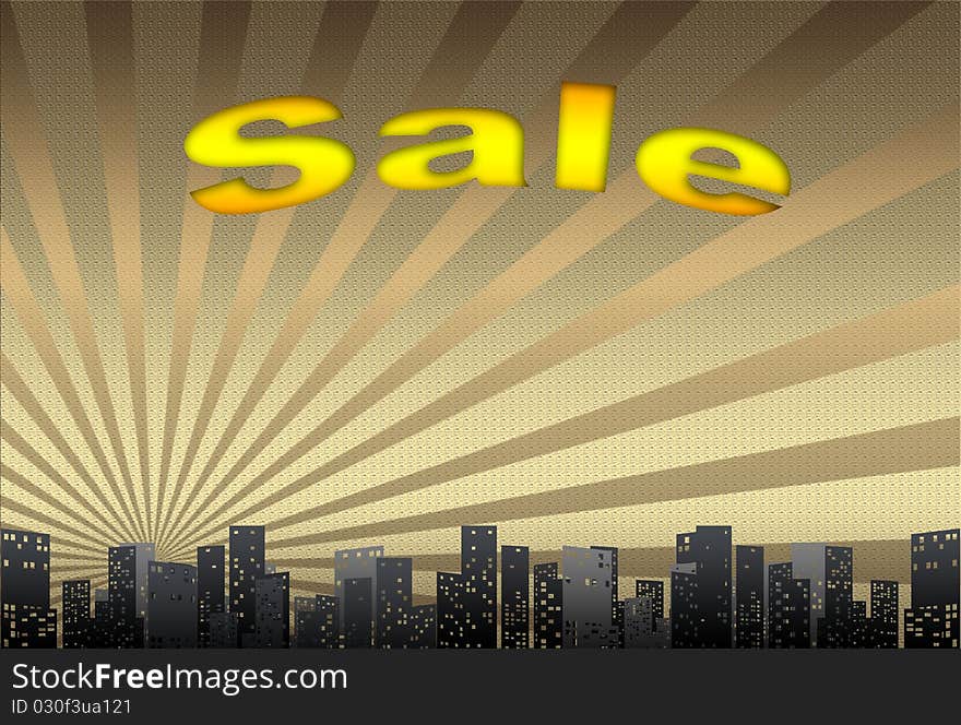 Sale. Illustration