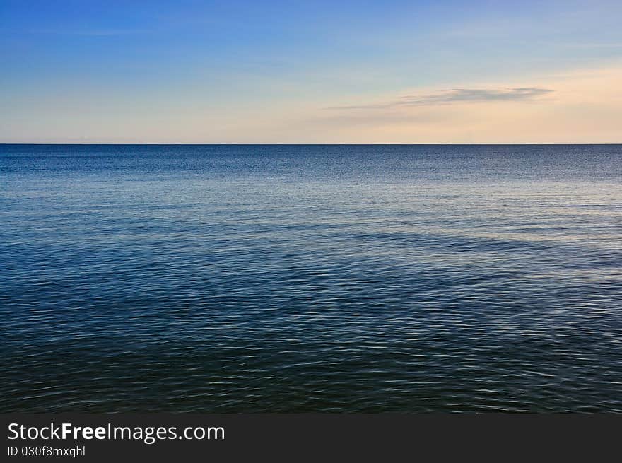 Peace sea at Huahin, Thailand