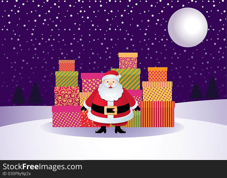 Santa Claus and gifts