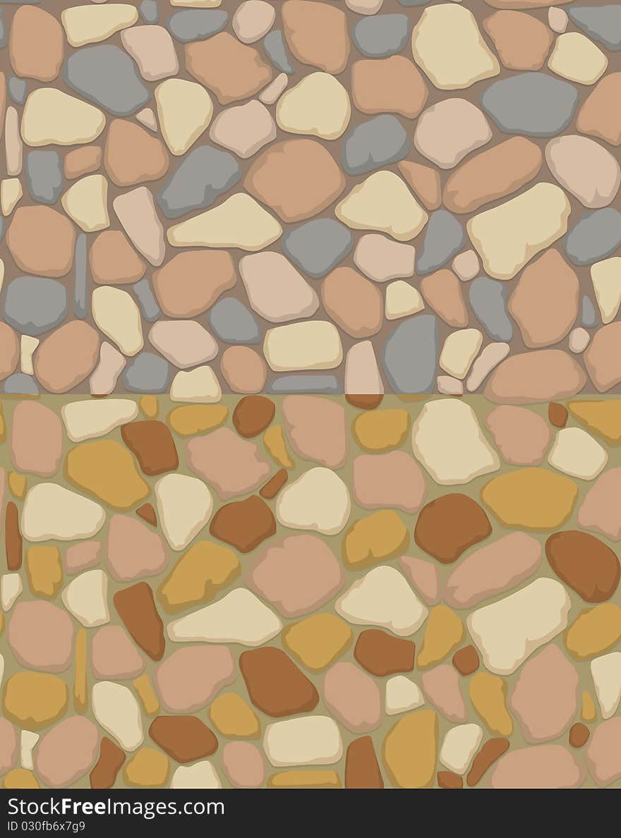 Seamless gravel texture