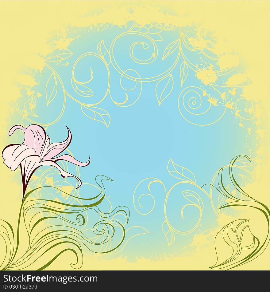 Romantic floral background