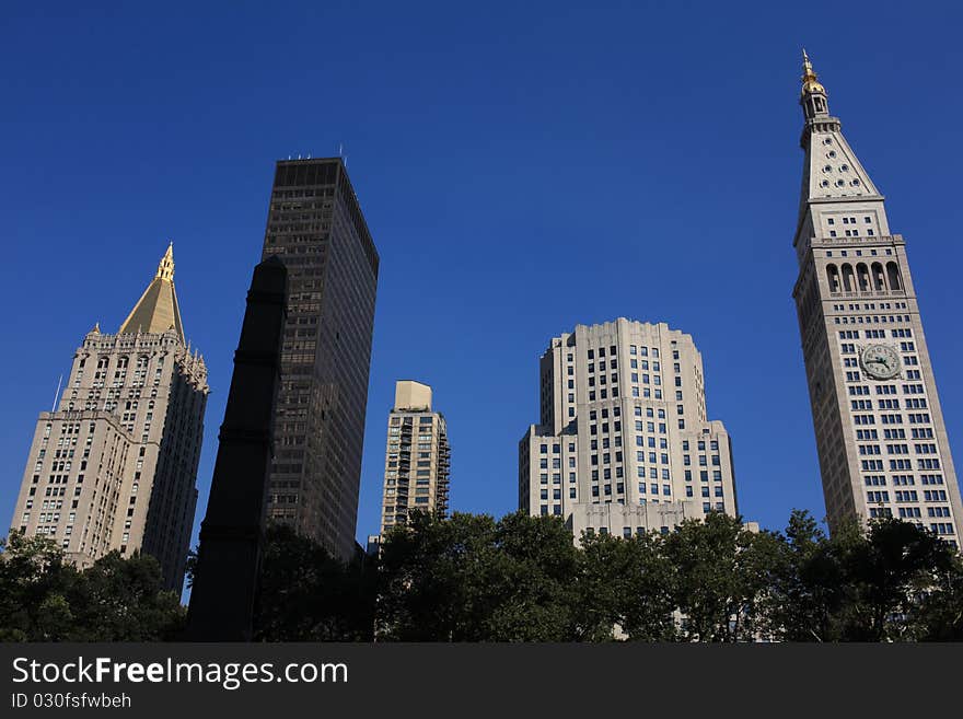 Picture taken from Broadway of some landmarks. Picture taken from Broadway of some landmarks