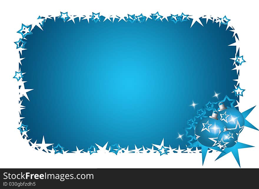 Christmas Illustration with stars and lines. Christmas Illustration with stars and lines