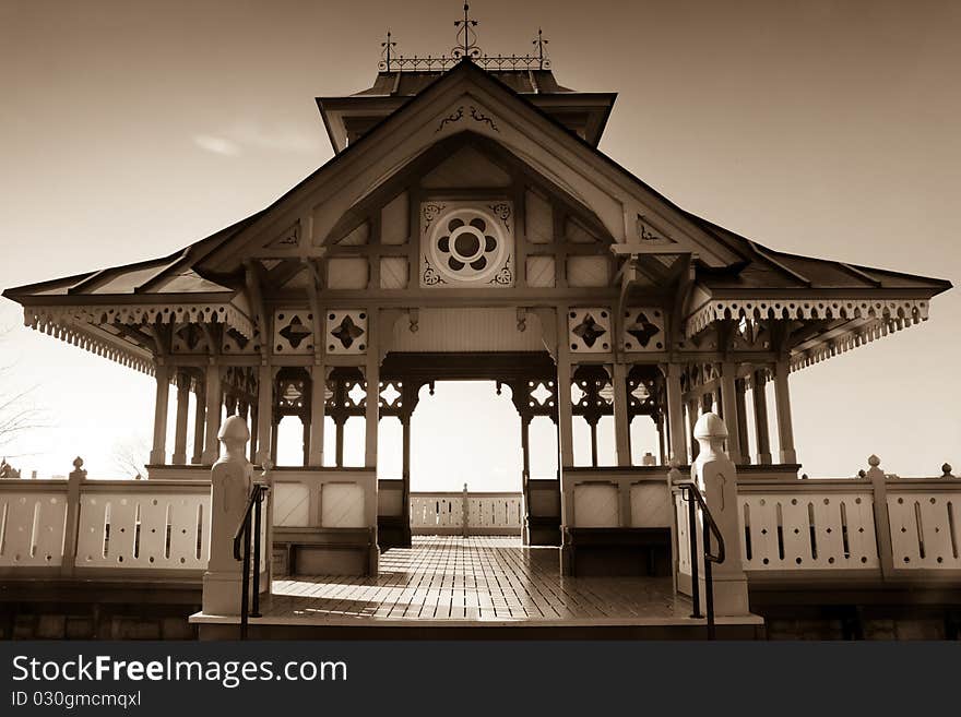 A view of the gazebo on Canada's Parliament hill