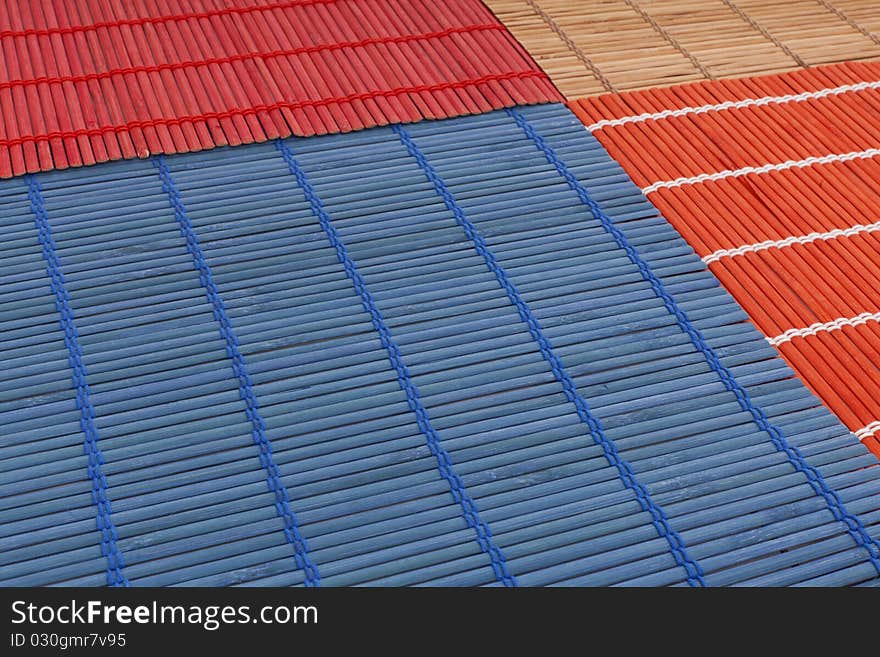 Series. bamboo mat coloured texture. Series. bamboo mat coloured texture