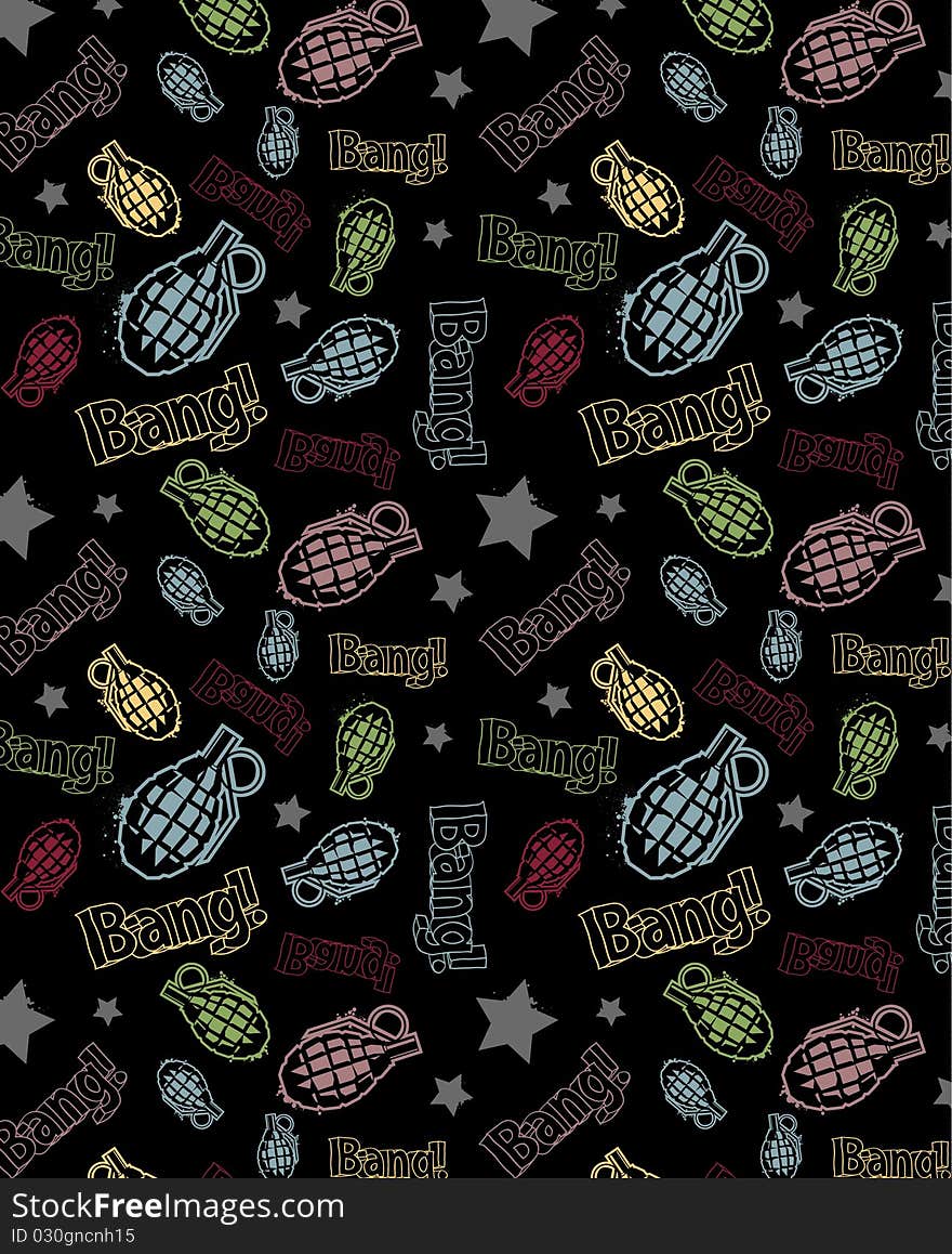 Modern seamless texture. Cool grunge style. Vector EPS 10 illustration.