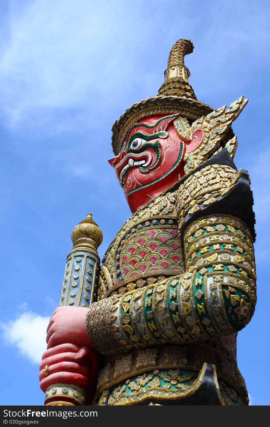 Giant in the temples of Thailand. Giant in the temples of Thailand.