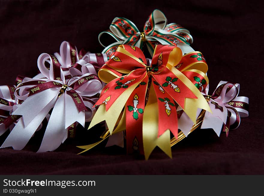 Christmas Decoration on black background. Christmas Decoration on black background