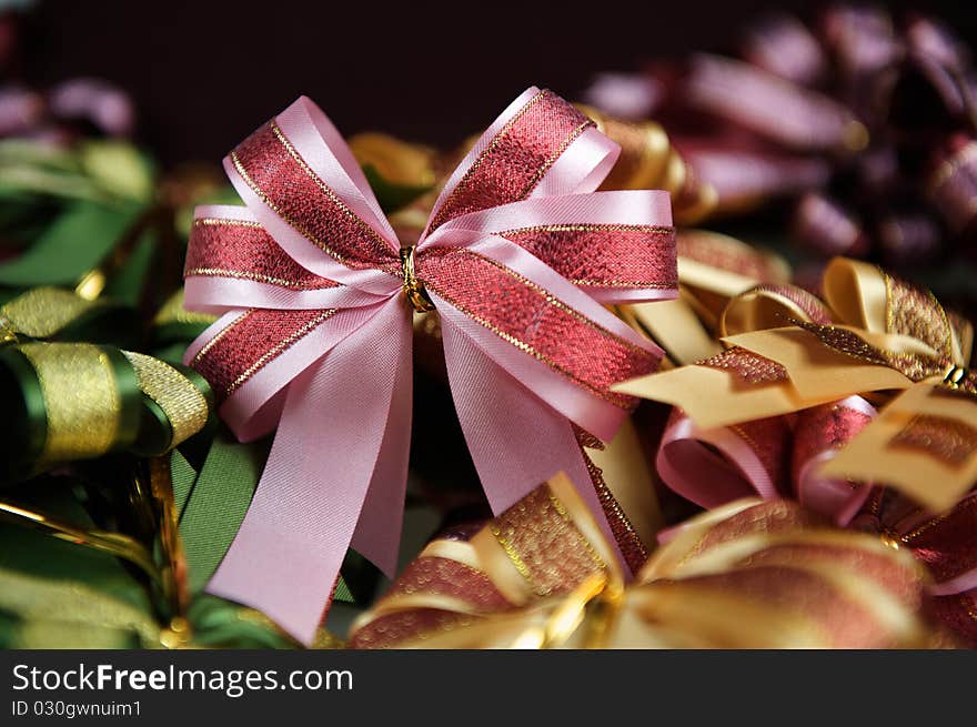 Christmas Decoration on black background. Christmas Decoration on black background