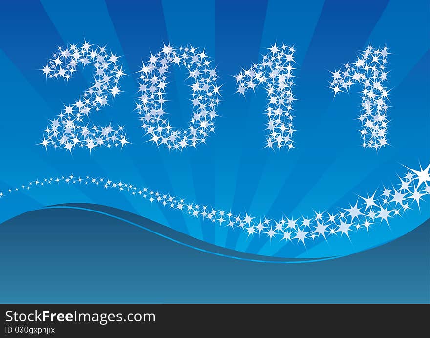 Background with new year 2010