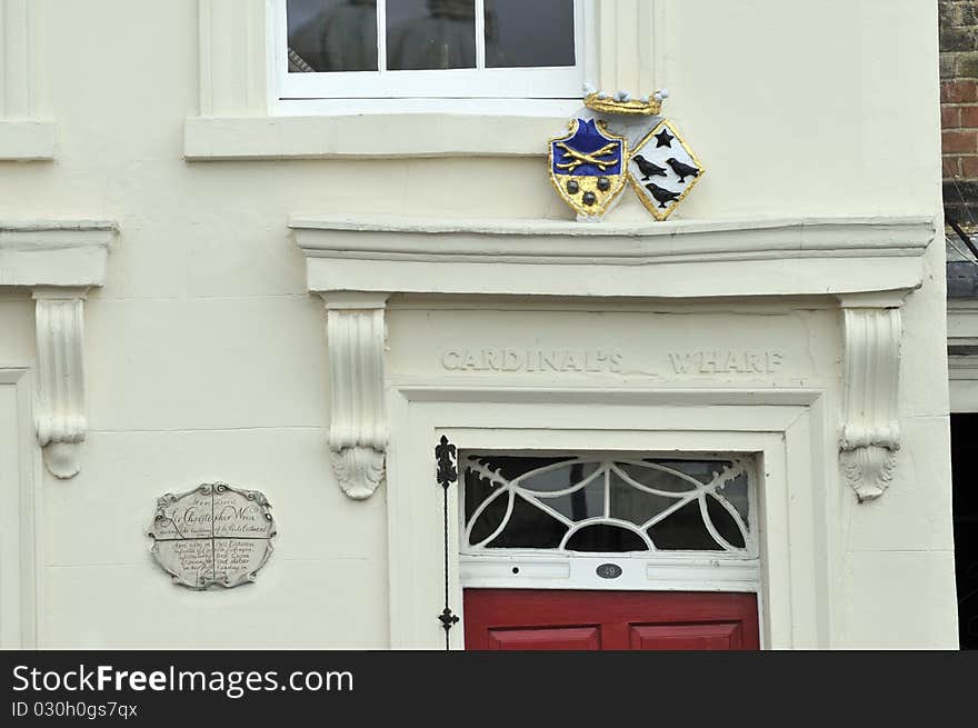 Christopher Wren’s house on Bankside by the River Thames, London