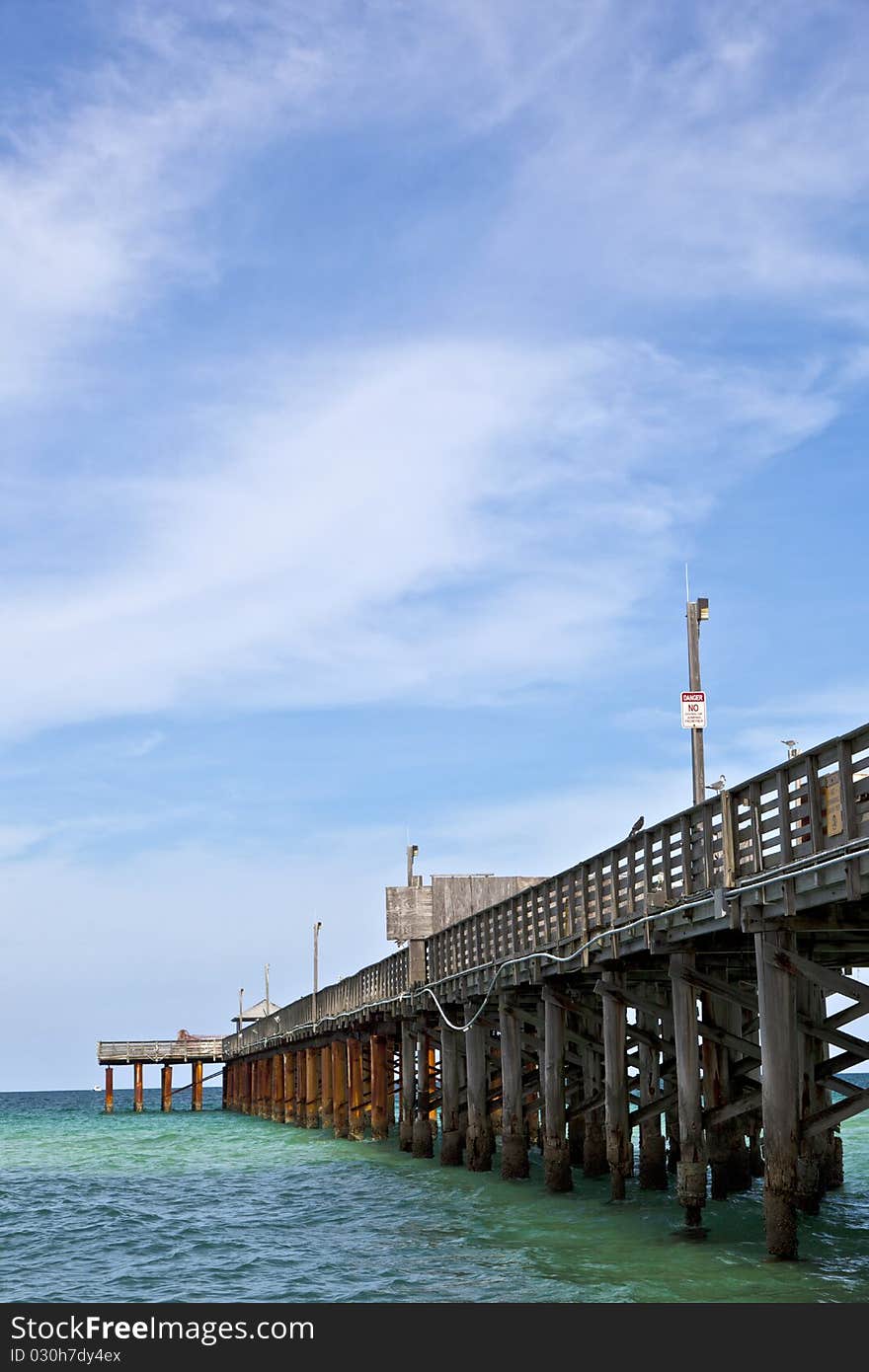 Pier on a beach in Miami