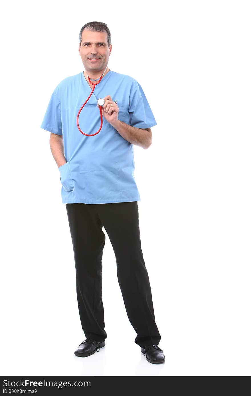 Doctor holding a stethoscope