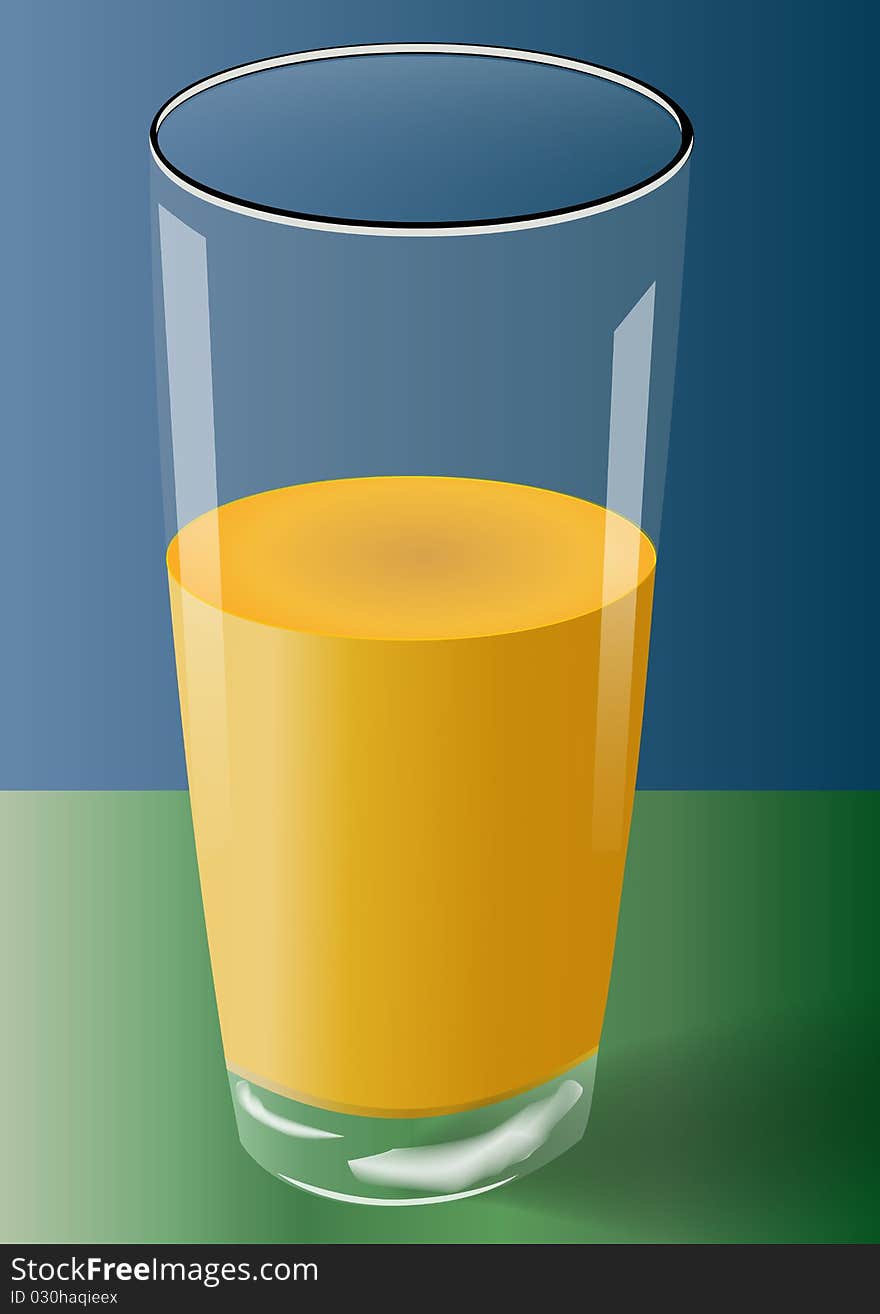 Glass of Mango Juice