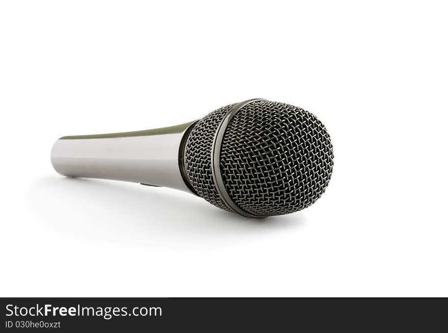 Microphone in the supine position. Microphone in the supine position