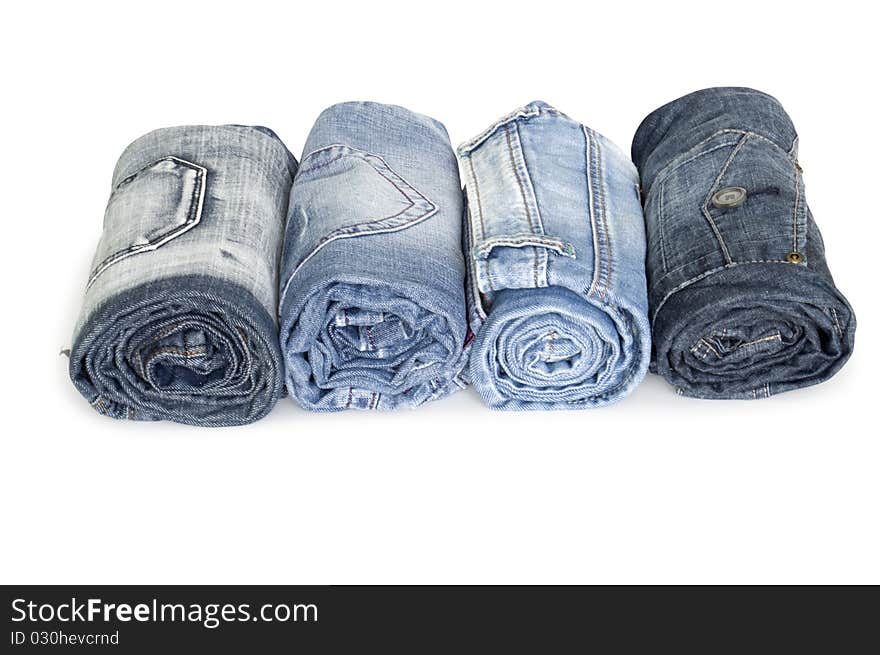 Heap Rolls Of Jeans