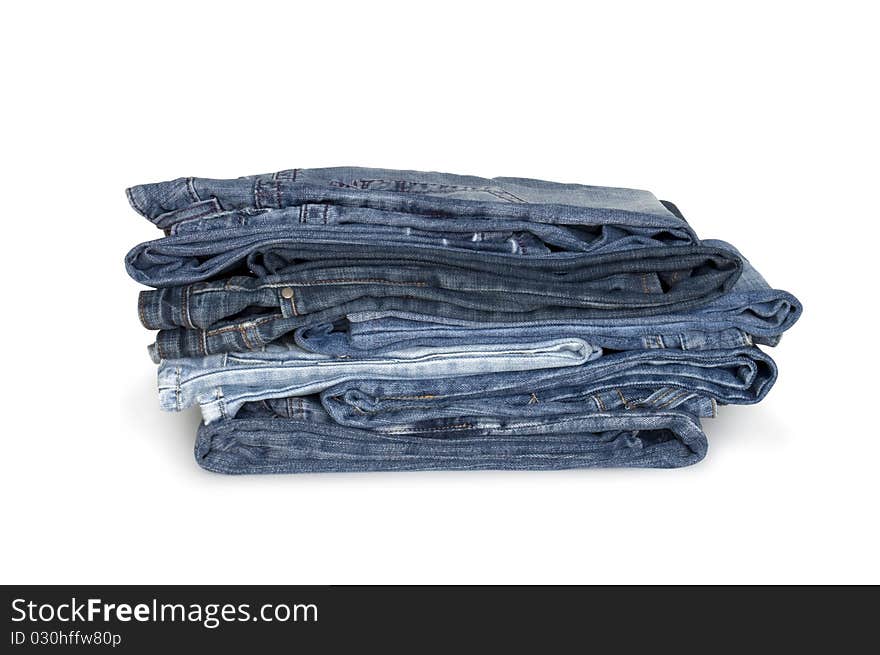 Stack of jeans