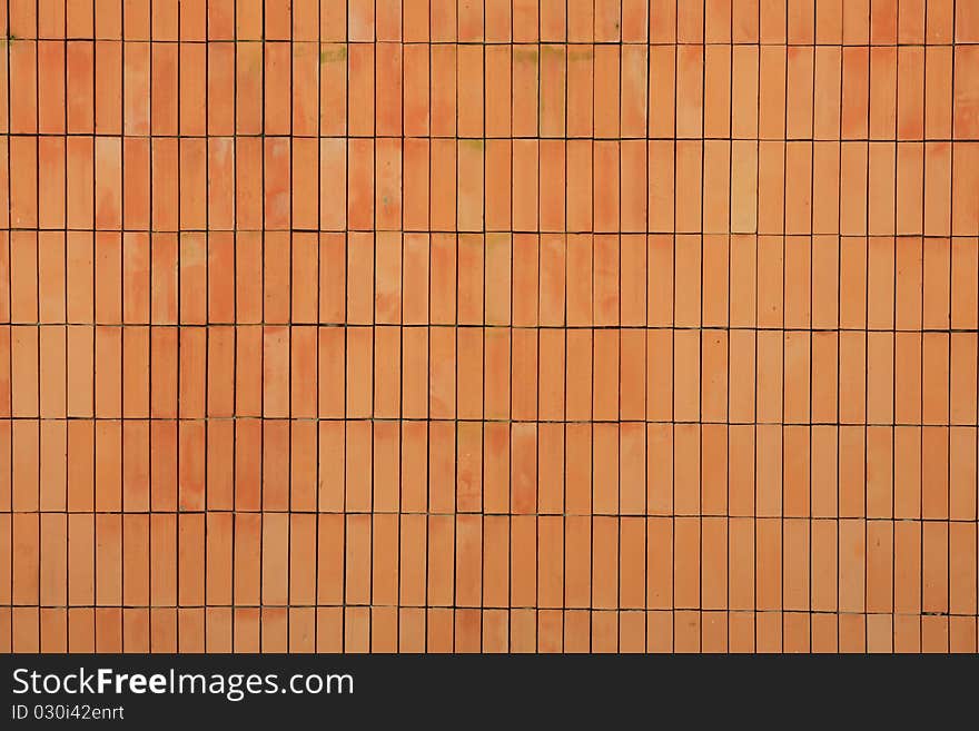 Close Up Of  Brick Wall  Use For Background