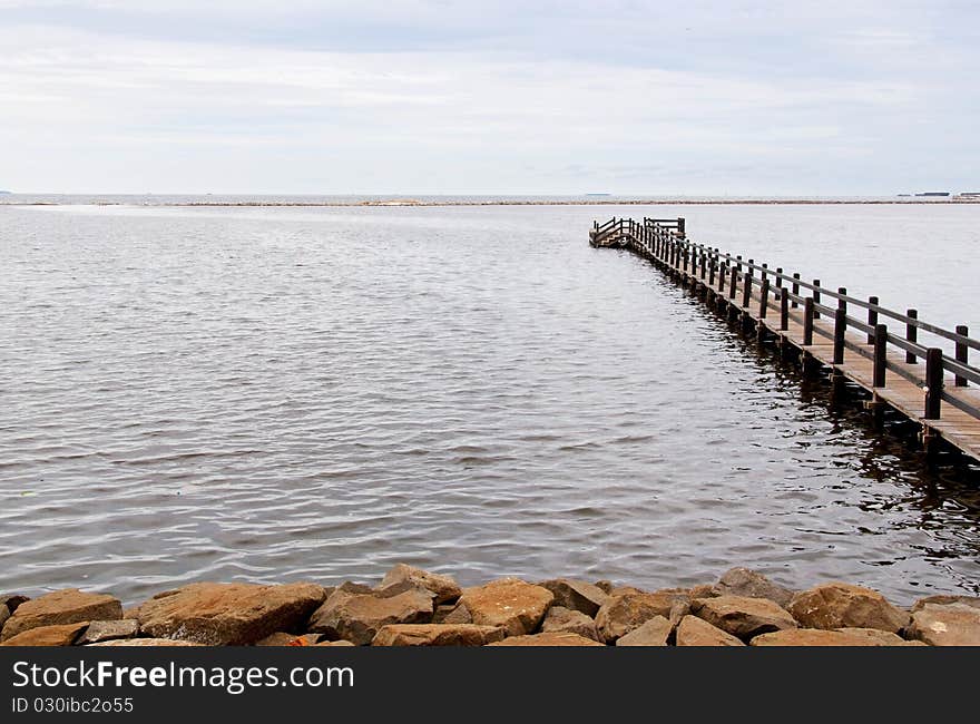 The dock and the sea