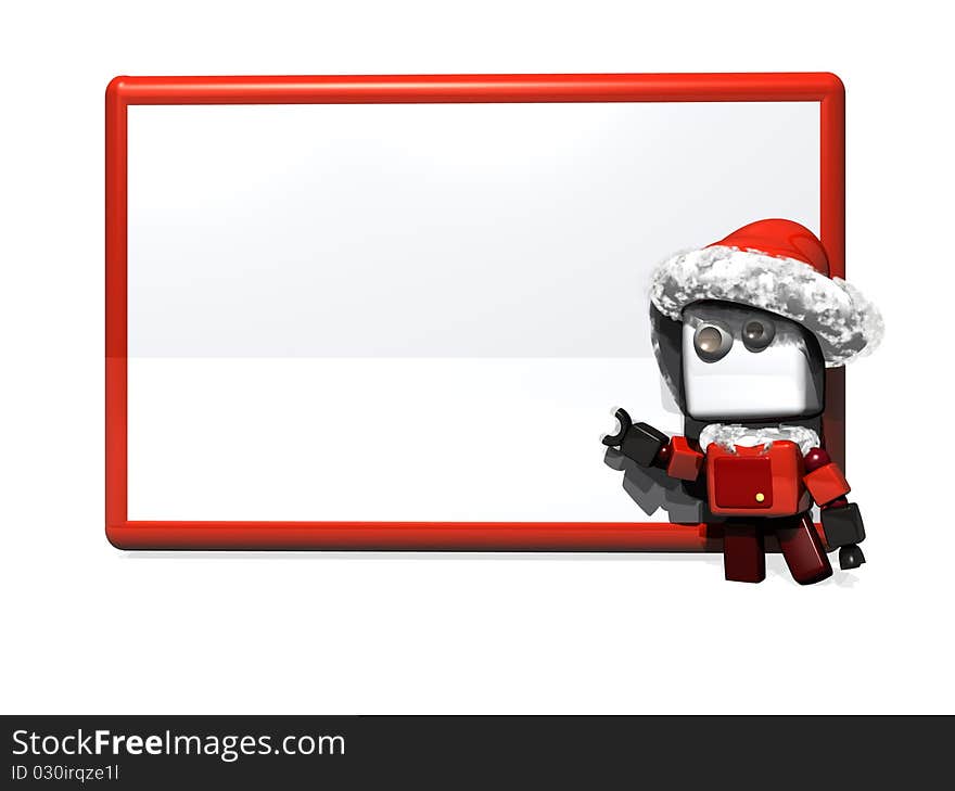 Christmas robot blank board