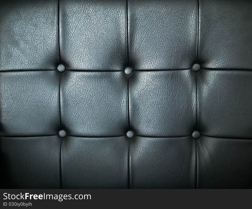 Black leather decoration