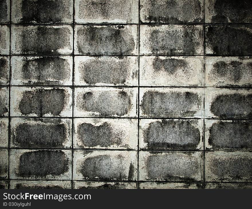 Texture of dirty brick block wall background