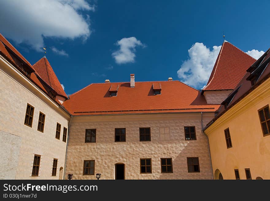 The panoramic view of castle Bauska in Latvia. The panoramic view of castle Bauska in Latvia