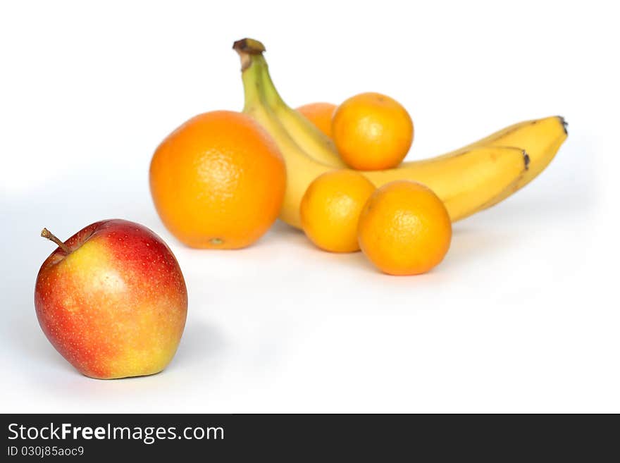 Fruits On White