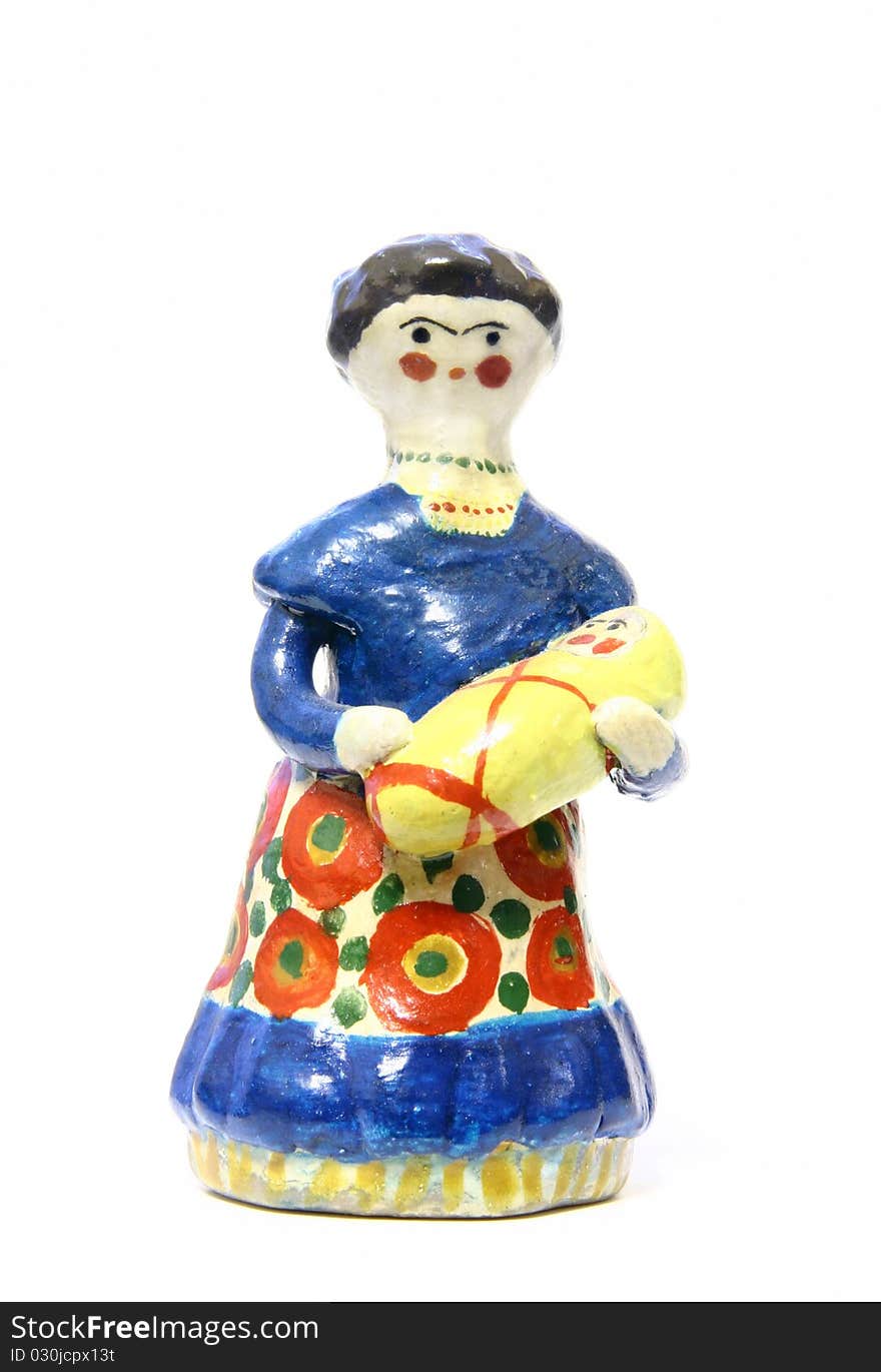 Toy, woman with child