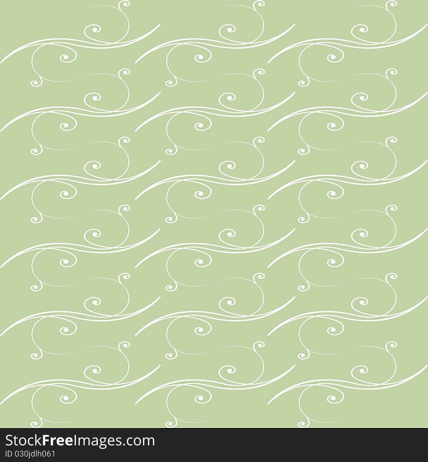 Seamless wallpaper of classic floral pattern