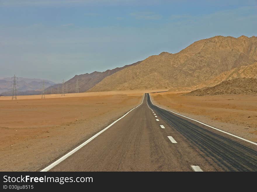 Road in desert