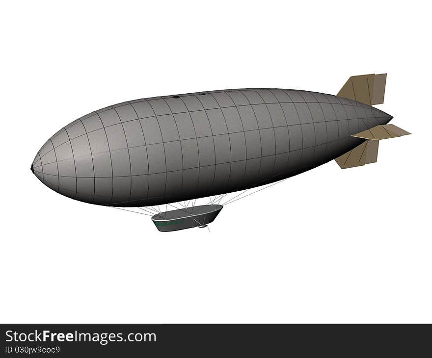 Blimp. Exterior.